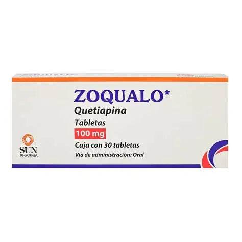 ZOQUALO QUETIAPINA 25 MG CON 30 TABLETAS