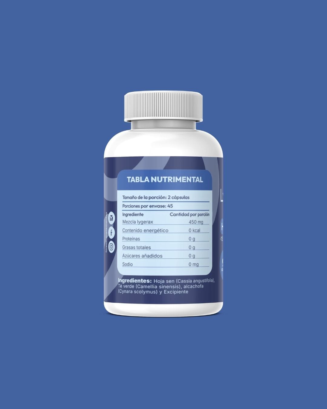 SUPLEMENTO ALIMENTICIO LIGERAX (HOJA SEN, ALCACHOFAS, TE VERDE)